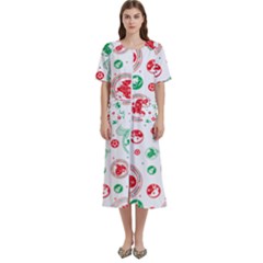 Christmas-texture-mapping-pattern-christmas-pattern-1bb24435f024a2a0b338c323e4cb4c29 Women s Cotton Short Sleeve Night Gown by saad11