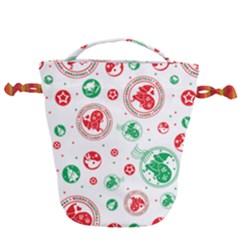 Christmas-texture-mapping-pattern-christmas-pattern-1bb24435f024a2a0b338c323e4cb4c29 Drawstring Bucket Bag by saad11