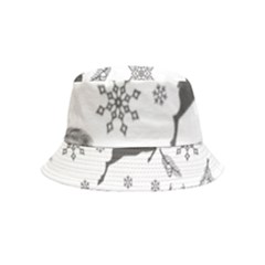 Gray-christmas-element-background-f4f0c9d44b5bbf0cb59e1f7f8d159344 Bucket Hat (kids) by saad11