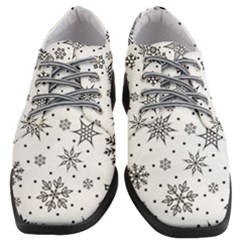 Snowflake-icon-vector-christmas-seamless-background-531ed32d02319f9f1bce1dc6587194eb Women Heeled Oxford Shoes by saad11