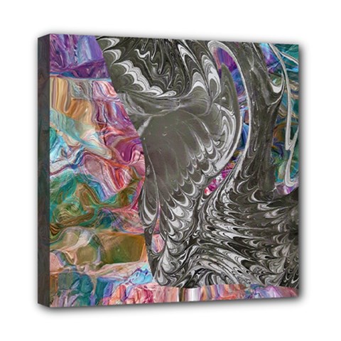 Wing on abstract delta Mini Canvas 8  x 8  (Stretched)