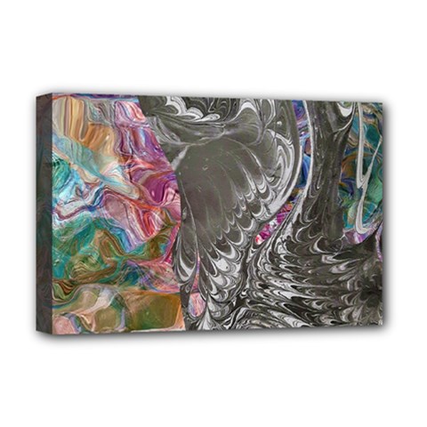 Wing on abstract delta Deluxe Canvas 18  x 12  (Stretched)