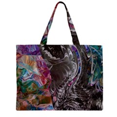 Wing on abstract delta Zipper Mini Tote Bag