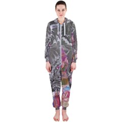 Wing on abstract delta Hooded Jumpsuit (Ladies)
