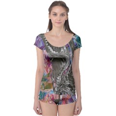 Wing on abstract delta Boyleg Leotard 