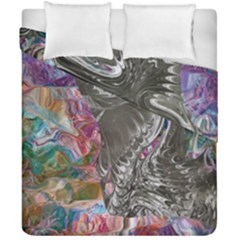 Wing on abstract delta Duvet Cover Double Side (California King Size)