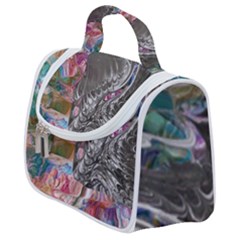 Wing on abstract delta Satchel Handbag