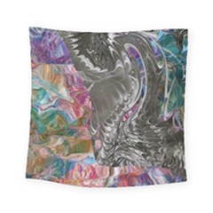 Wing on abstract delta Square Tapestry (Small)