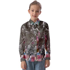 Wing on abstract delta Kids  Long Sleeve Shirt