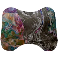 Wing on abstract delta Head Support Cushion