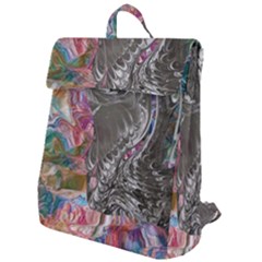 Wing on abstract delta Flap Top Backpack