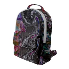 Wing on abstract delta Flap Pocket Backpack (Large)
