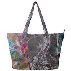 Wing On Abstract Delta Full Print Shoulder Bag by kaleidomarblingart