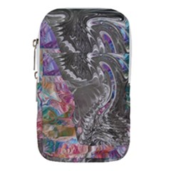 Wing On Abstract Delta Waist Pouch (large) by kaleidomarblingart