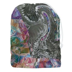 Wing on abstract delta Drawstring Pouch (3XL)