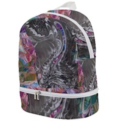 Wing on abstract delta Zip Bottom Backpack