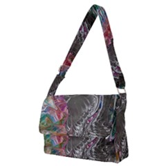 Wing on abstract delta Full Print Messenger Bag (M)