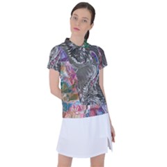 Wing on abstract delta Women s Polo T-Shirt