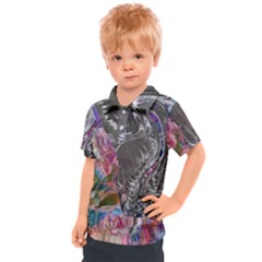 Wing on abstract delta Kids  Polo T-Shirt