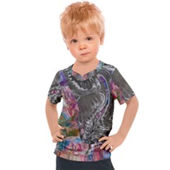 Wing on abstract delta Kids  Sports T-Shirt