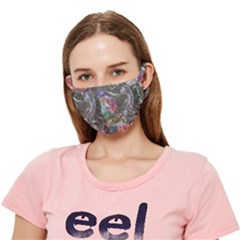 Wing on abstract delta Crease Cloth Face Mask (Adult)