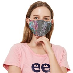 Wing on abstract delta Fitted Cloth Face Mask (Adult)