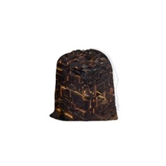 Cube Forma Glow 3d Volume Drawstring Pouch (xs) by Bedest