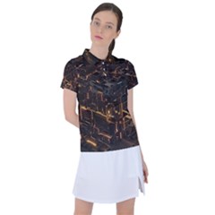 Cube Forma Glow 3d Volume Women s Polo T-shirt