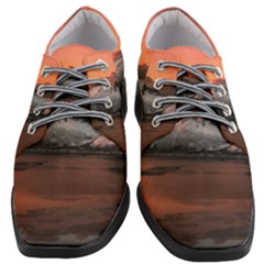 Surreal Mountain Landscape Lake Women Heeled Oxford Shoes by Bedest