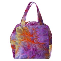 Flowing Petals Boxy Hand Bag by kaleidomarblingart