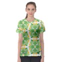 Green Pattern Retro Wallpaper Women s Sport Mesh T-Shirt View1