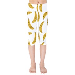 Banana Fruit Yellow Summer Kids  Capri Leggings 