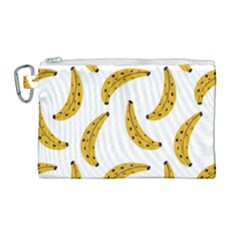 Banana Fruit Yellow Summer Canvas Cosmetic Bag (large)