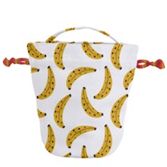 Banana Fruit Yellow Summer Drawstring Bucket Bag by Mariart