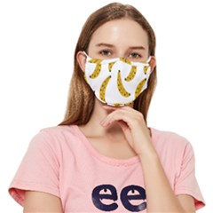 Banana Fruit Yellow Summer Fitted Cloth Face Mask (adult)