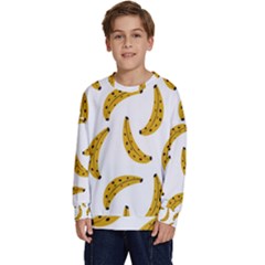 Banana Fruit Yellow Summer Kids  Crewneck Sweatshirt