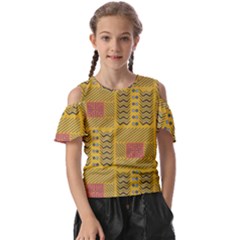 Digital Paper African Tribal Kids  Butterfly Cutout T-shirt