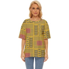 Digital Paper African Tribal Oversized Basic T-shirt