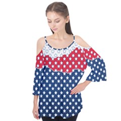 Illustrations Stars Flutter Sleeve T-shirt 