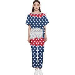 Illustrations Stars Batwing Lightweight Chiffon Jumpsuit by Alisyart