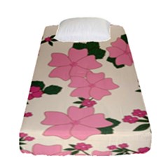 Floral Vintage Flowers Fitted Sheet (single Size)