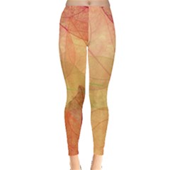 Leaves Patterns Colorful Leaf Pattern Everyday Leggings 