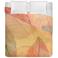 Leaves Patterns Colorful Leaf Pattern Duvet Cover Double Side (California King Size)