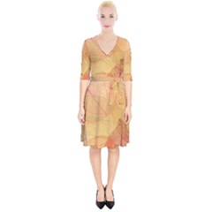 Leaves Patterns Colorful Leaf Pattern Wrap Up Cocktail Dress