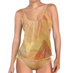 Leaves Patterns Colorful Leaf Pattern Tankini Set