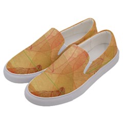 Leaves Patterns Colorful Leaf Pattern Men s Canvas Slip Ons