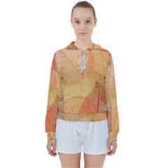 Leaves Patterns Colorful Leaf Pattern Women s Tie Up Sweat
