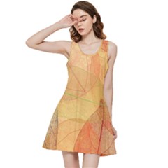 Leaves Patterns Colorful Leaf Pattern Inside Out Racerback Dress