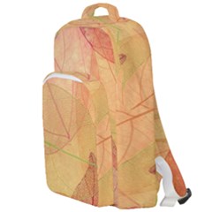 Leaves Patterns Colorful Leaf Pattern Double Compartment Backpack