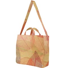 Leaves Patterns Colorful Leaf Pattern Square Shoulder Tote Bag